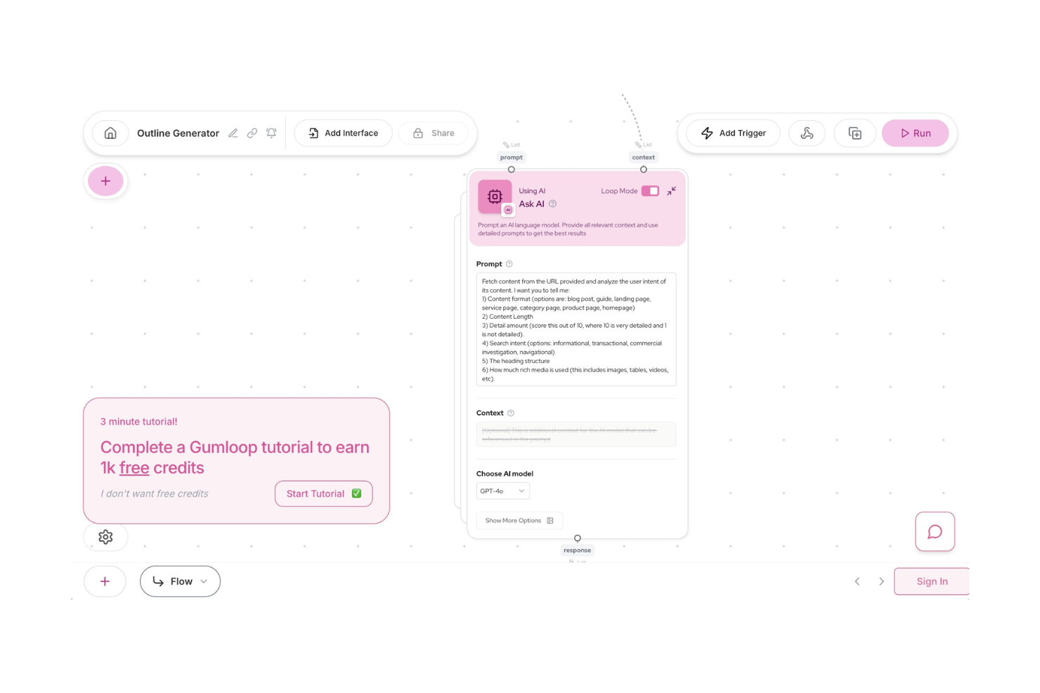 Gumloop screenshot - 10 beste AI-tools voor de werkplek beoordeeld in 2026