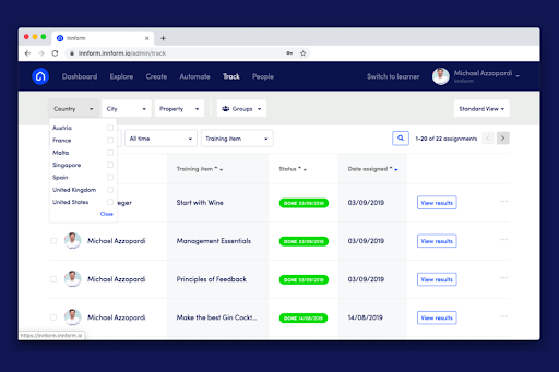 Innform screenshot - 10 beste onboardingsoftware voor ondernemingen, beoordeeld in 2026