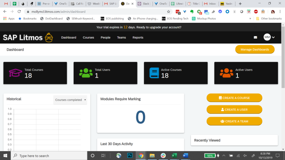 Litmos LMS screenshot - 10 beste microlearningsoftware beoordeeld in 2026