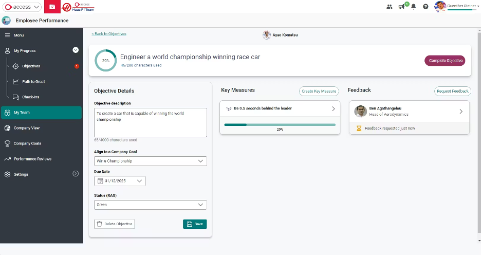 Access PeopleHR screenshot - 10 beste HR-software in het VK beoordeeld in 2026