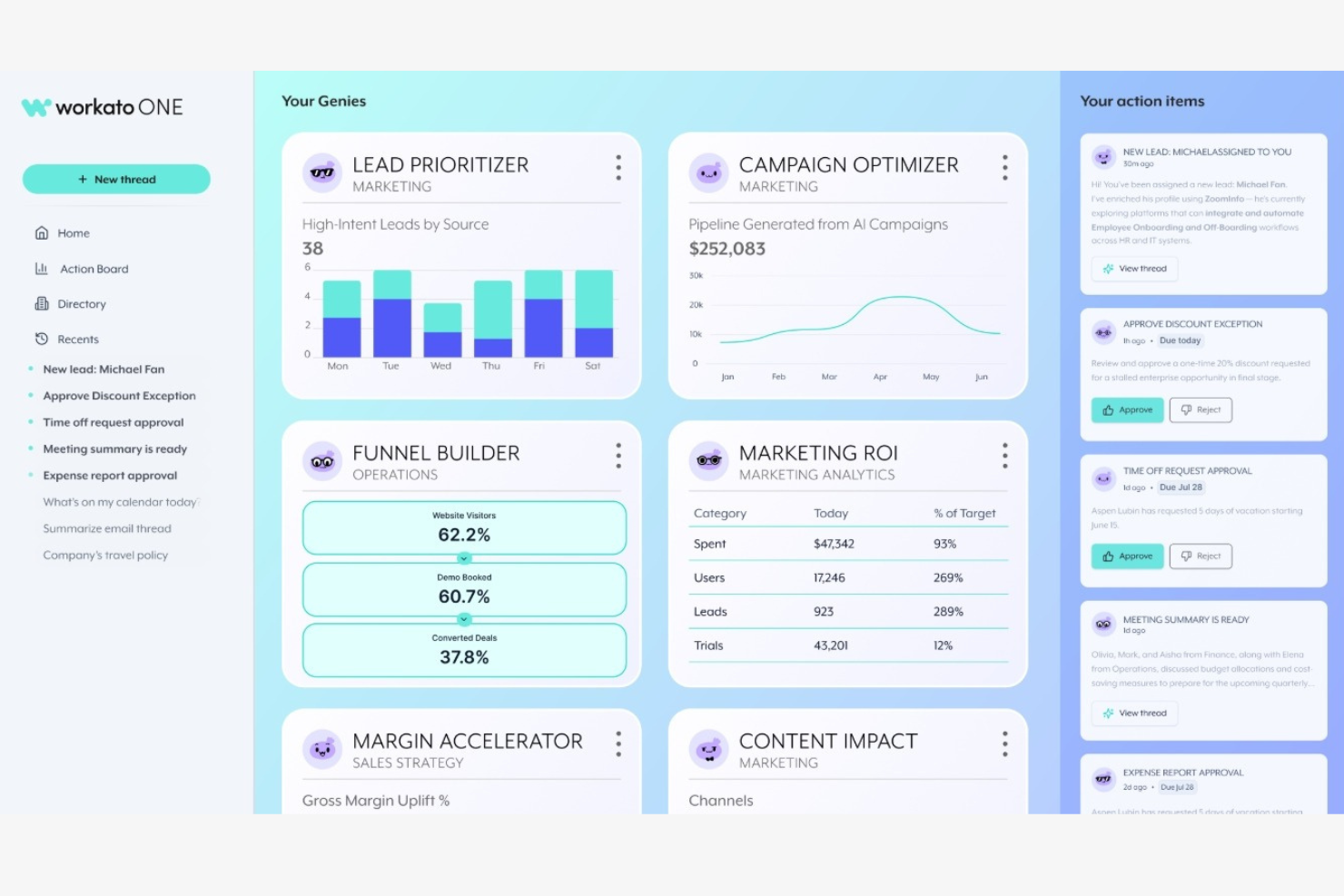 Workato screenshot - 10 beste AI-tools voor personeelsuitstroom beoordeeld in 2026