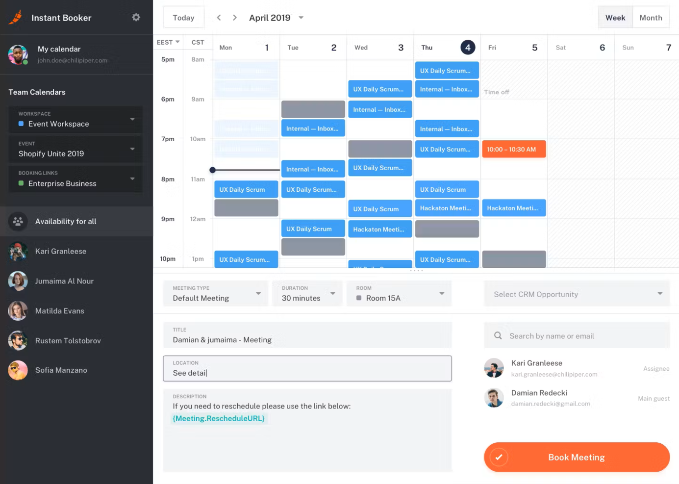 Chili Piper screenshot - 10 beste software voor het plannen van vergaderingen van 2026