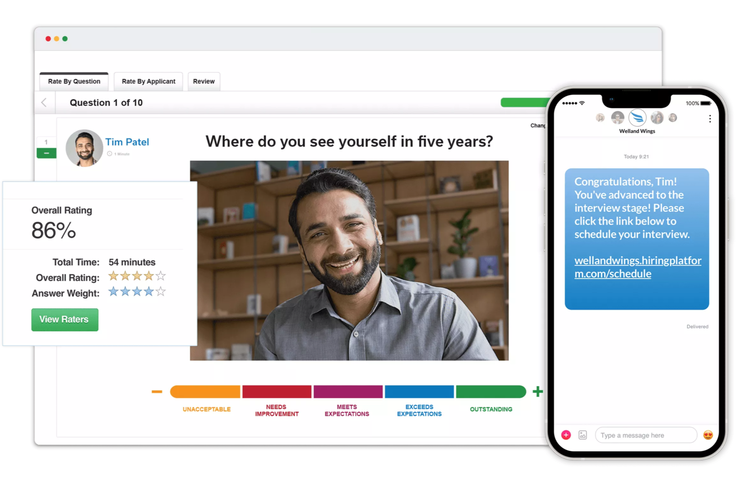 VidCruiter screenshot - De 10 beste AI-software voor sollicitatiegesprekken, beoordeeld in 2026