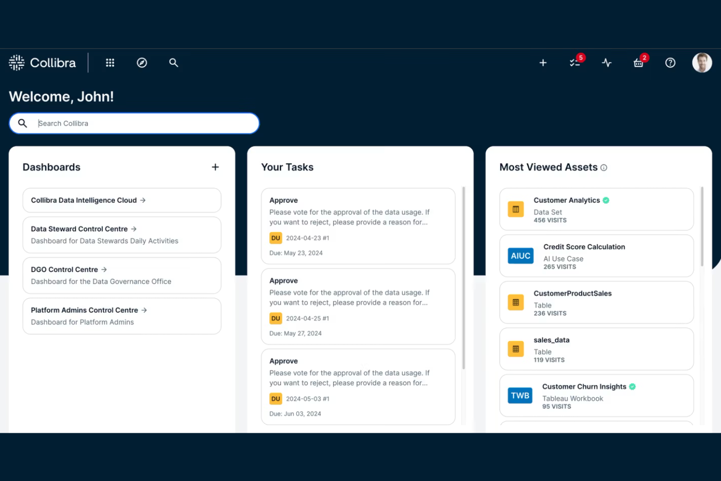 Collibra Data Governance screenshot - 10 beste hulpmiddelen voor AI-governance beoordeeld in 2026