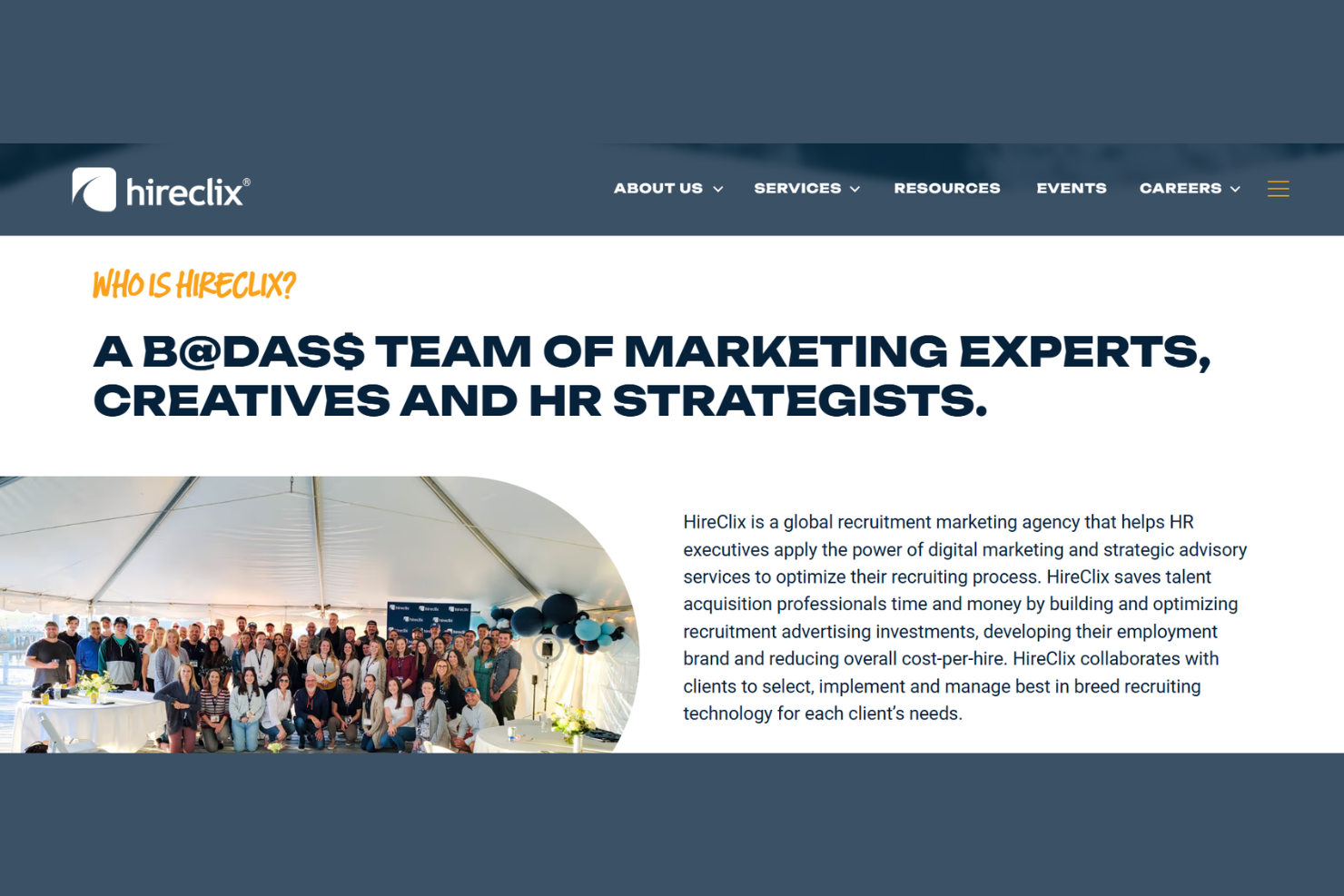 HireClix screenshot - 10 beste wervingsmarketingbureaus beoordeeld in 2026