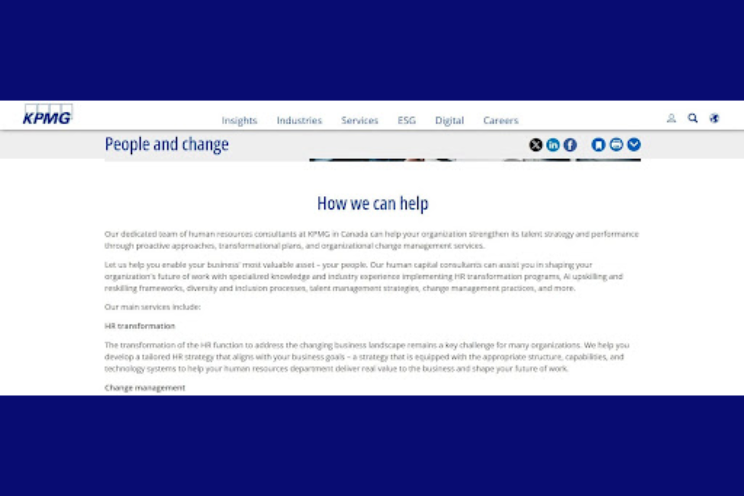 KPMG screenshot - 10 beste HR-adviesbureaus ter wereld: beoordeeld in 2026