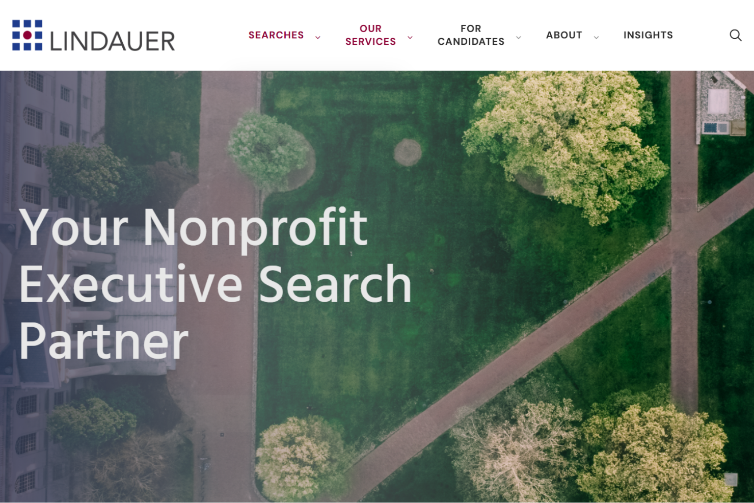 Lindauer Executive Search screenshot - 10 Beste wervingsbureaus voor non-profitorganisaties beoordeeld in 2026