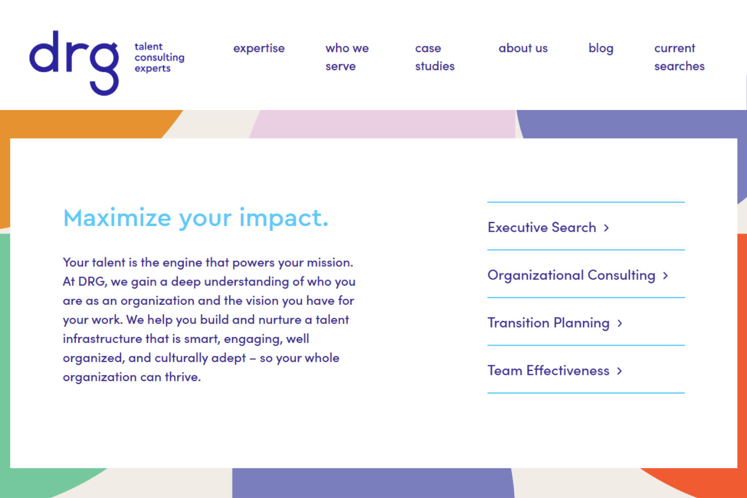 DRG Talent screenshot - 10 Beste wervingsbureaus voor non-profitorganisaties beoordeeld in 2026