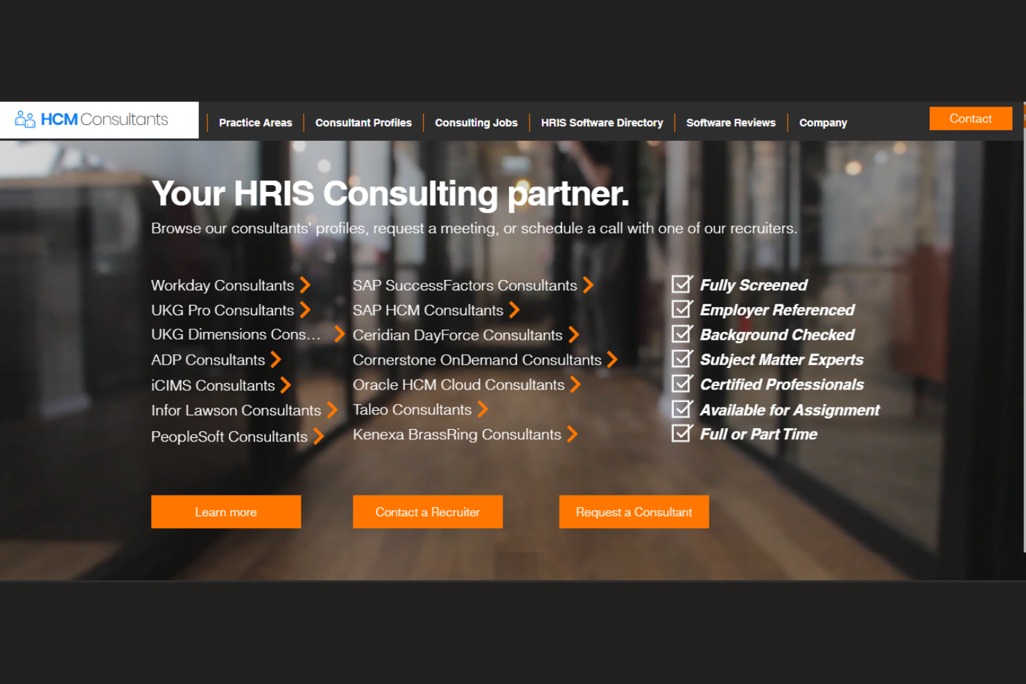 HCM Consultants screenshot - 10 beste HCM-adviseurs beoordeeld in 2026