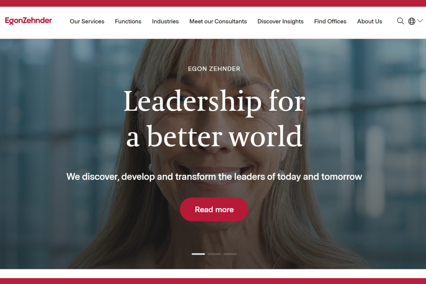 Egon Zehnder screenshot - 10 beste consultants voor talentmanagement beoordeeld in 2026
