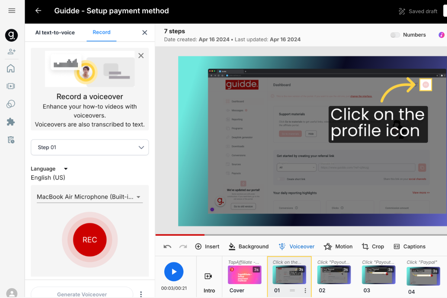 Guidde screenshot - 10 beste AI-inwerktools beoordeeld in 2026