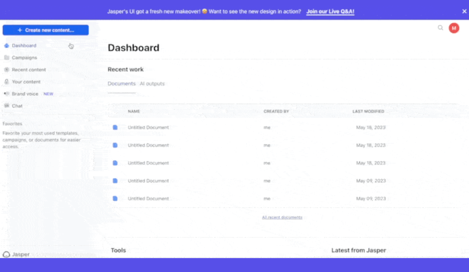 Jasper screenshot - 10 beste AI-tools voor bedrijven beoordeeld in 2026
