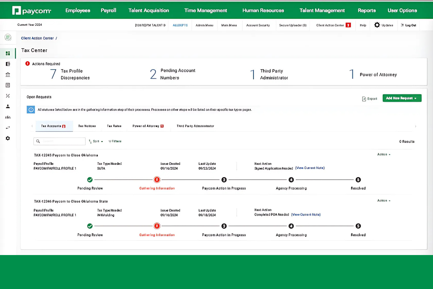 Paycom screenshot - 10 beste concurrenten van Paycor voor salarisadministratie en HR in 2026