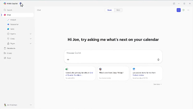Microsoft CoPilot screenshot - 10 beste AI-hulpmiddelen beoordeeld in 2026