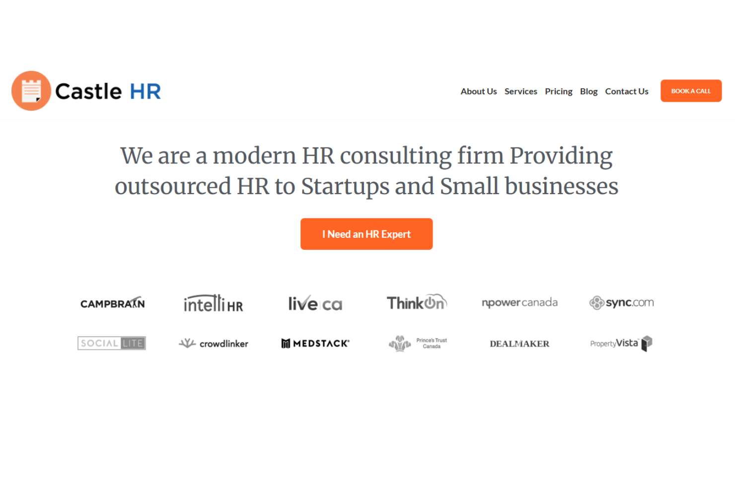 Castle HR screenshot - 10 beste HR-adviesbureaus in Canada beoordeeld in 2026