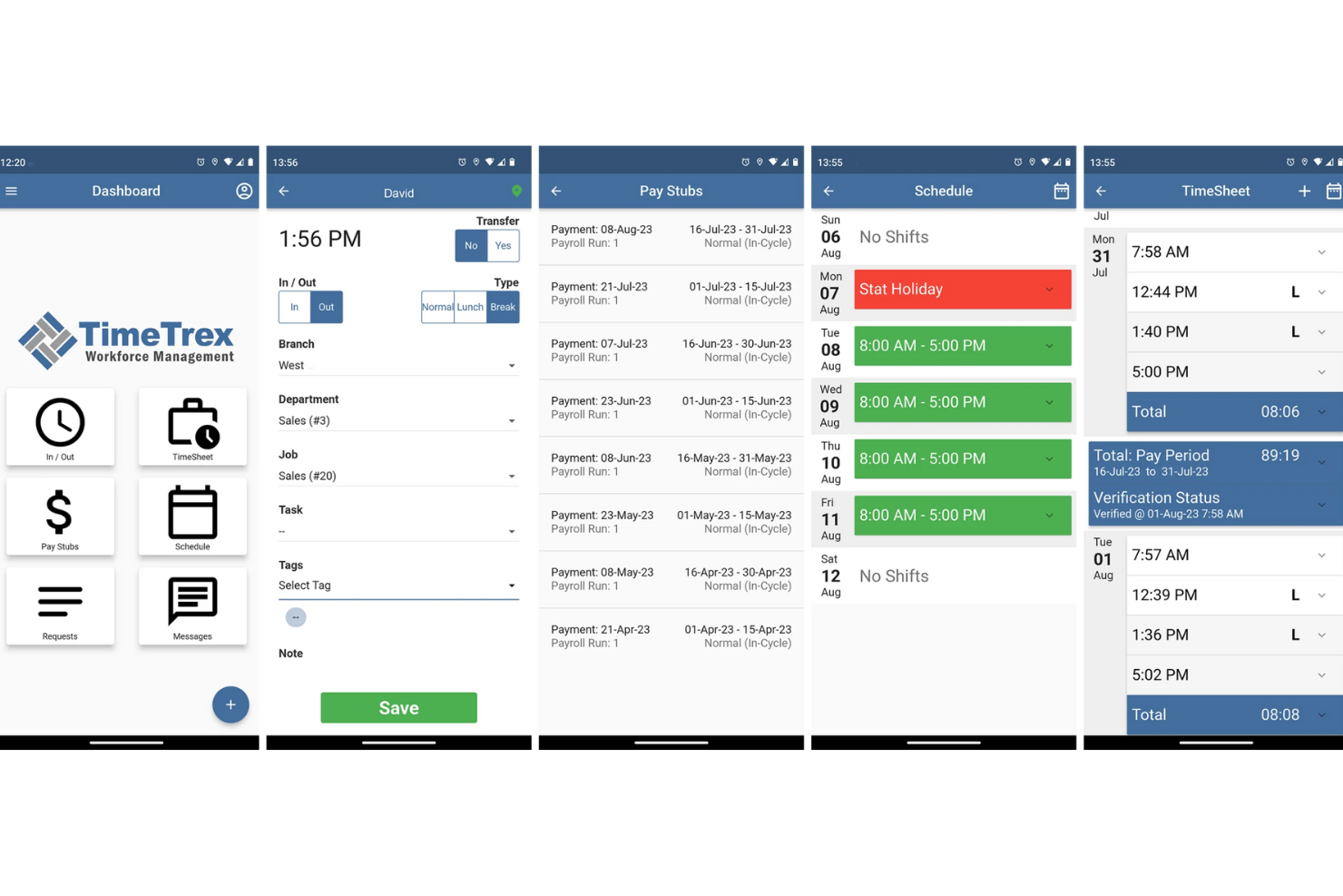 TimeTrex screenshot - 10 Beste software voor mobiel personeelsbeheer beoordeeld in 2026