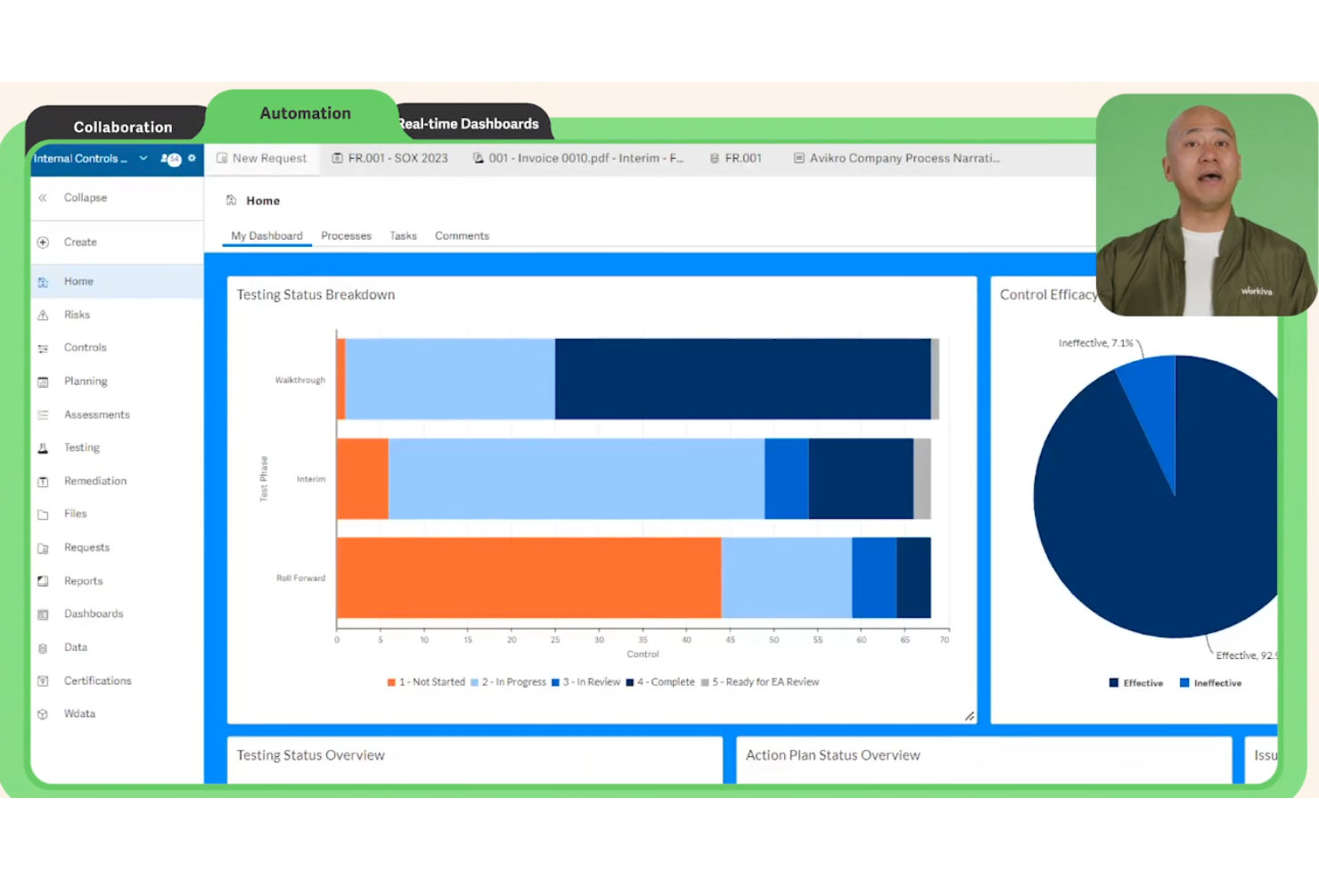 Workiva screenshot - 10 beste software voor beleidsbeheer van 2026: beoordeeld