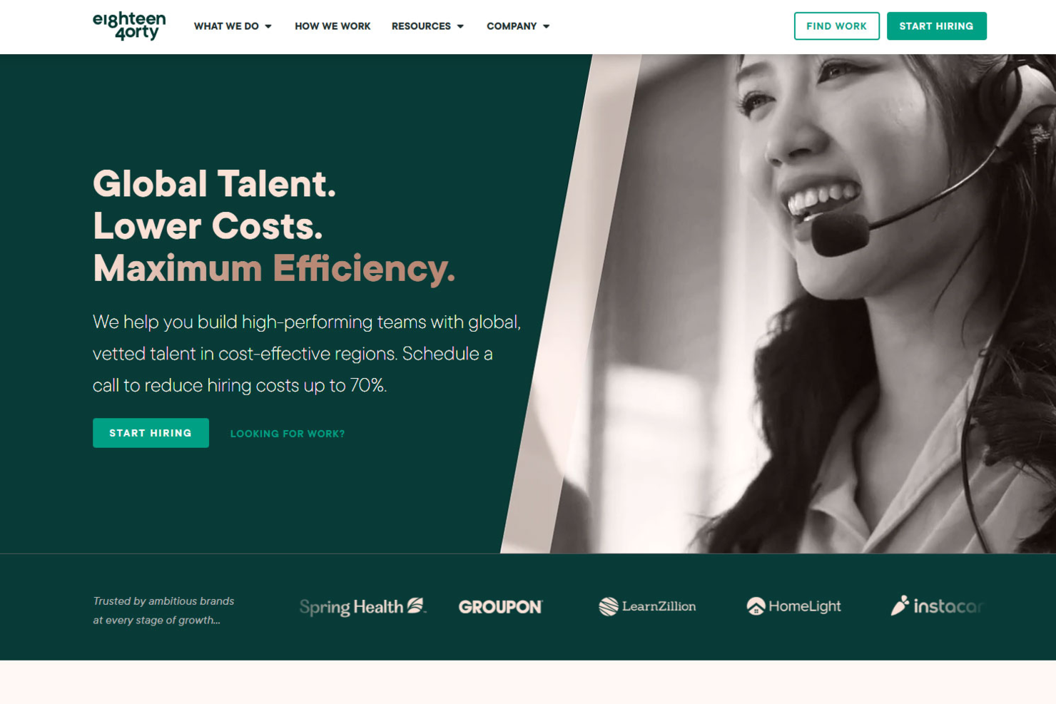 1840 &amp; Company screenshot - 10 beste wervingsbureaus van 2026: beoordeeld
