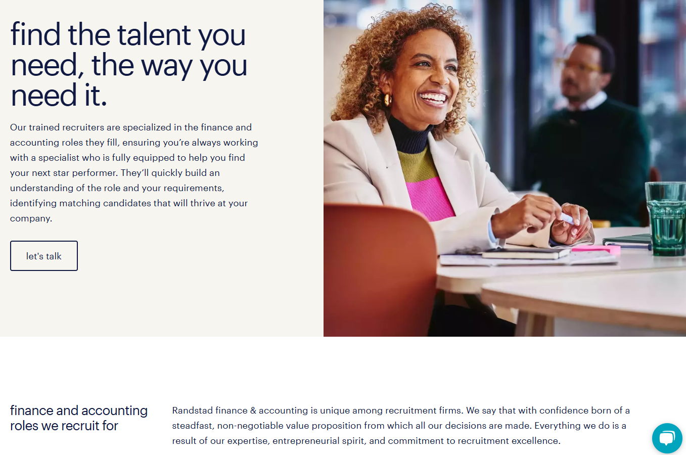 Randstad screenshot - 10 beste wervingsbureaus voor de financiële sector van 2026: beoordeeld