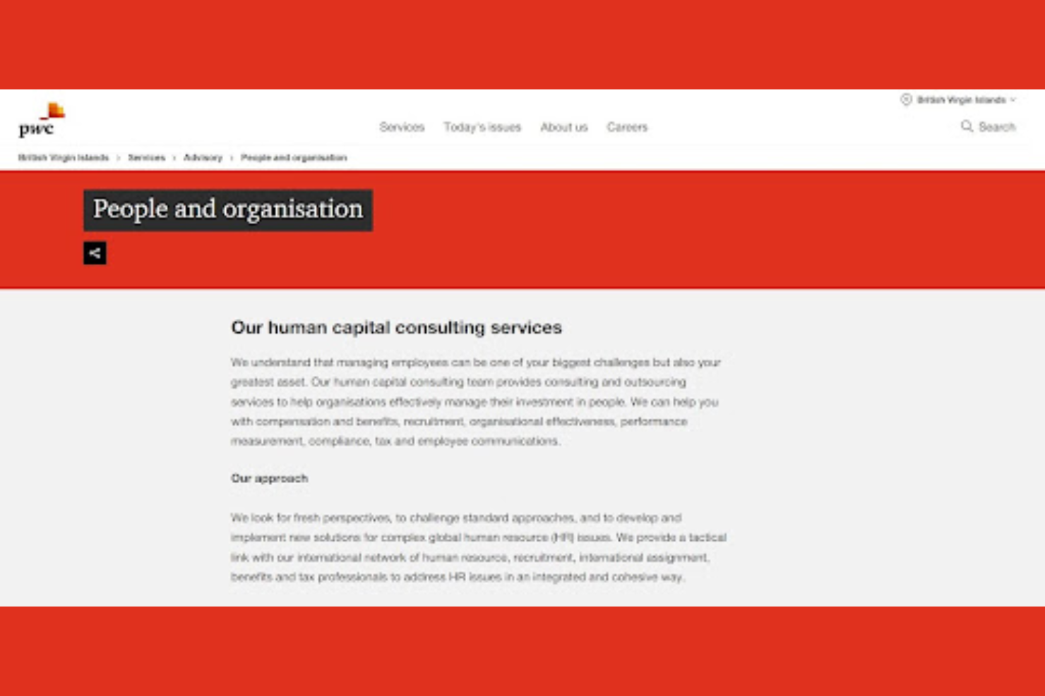PwC screenshot - 10 beste HR-adviesbureaus ter wereld: beoordeeld in 2026