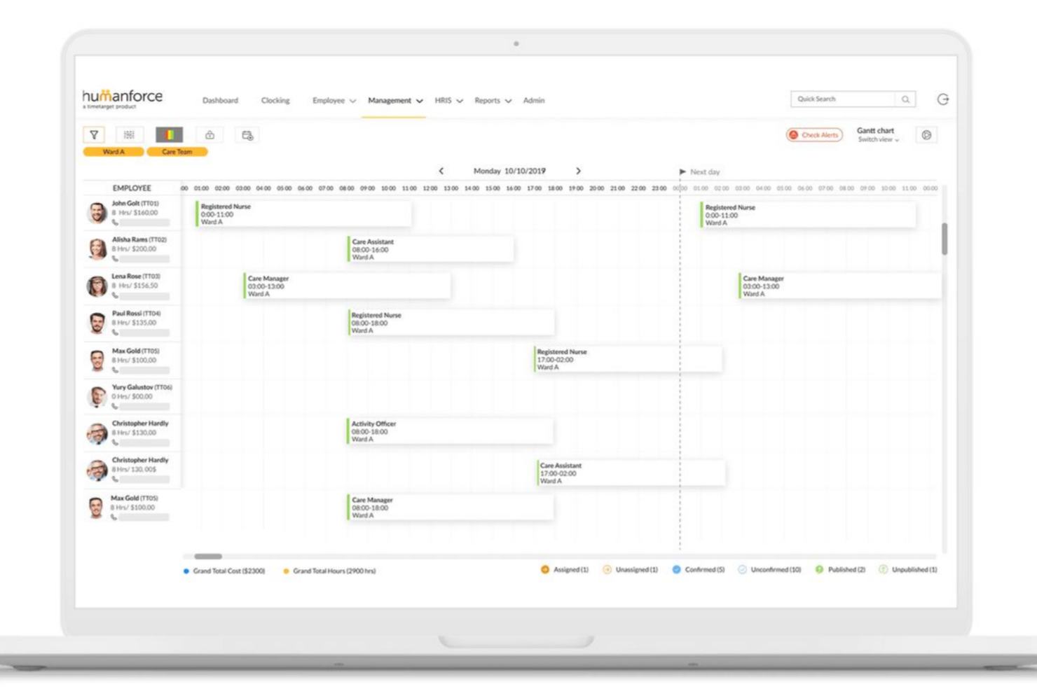 Humanforce screenshot - 10 beste alternatieven voor Lattice in 2026: beoordeeld