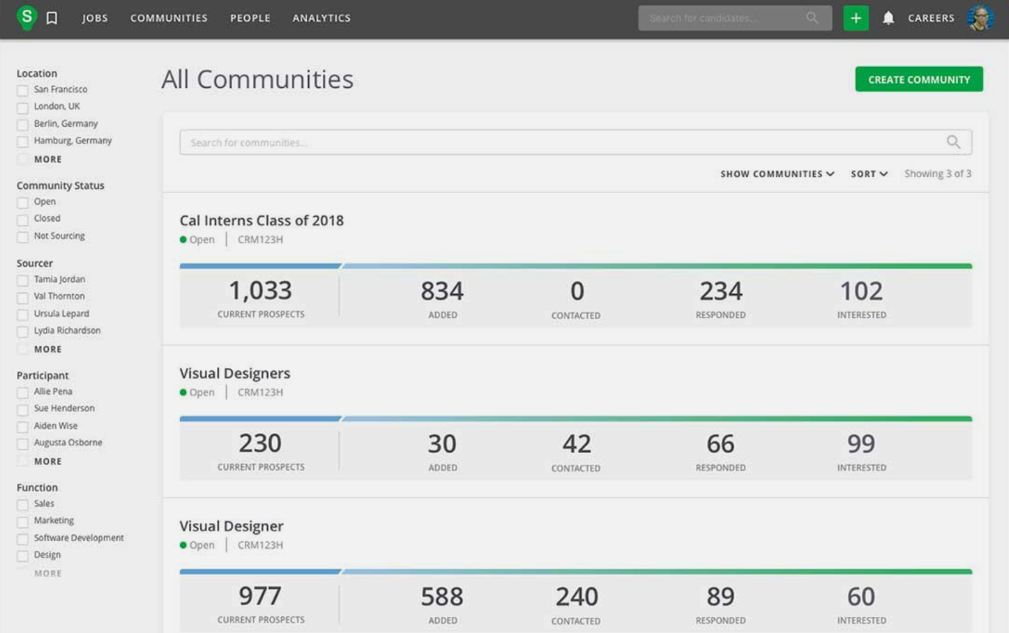 SmartCRM screenshot - 10 beste software voor relatiebeheer van kandidaten van 2026: beoordeeld