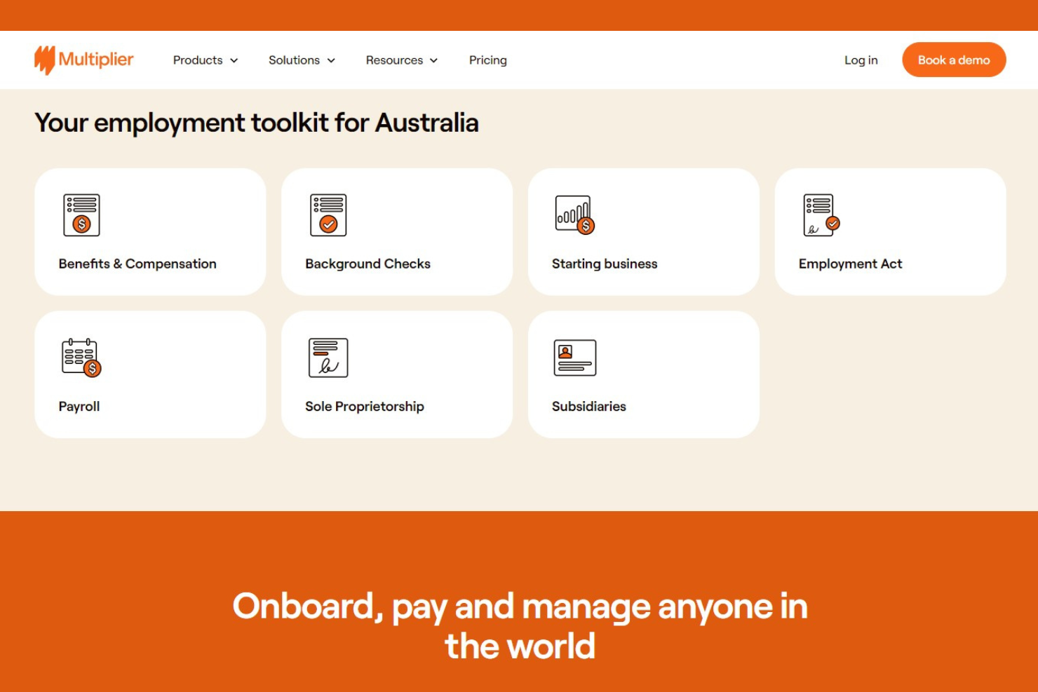 Multiplier screenshot - 10 beste werkgevers van registratie in Australië: beoordeeld in 2026