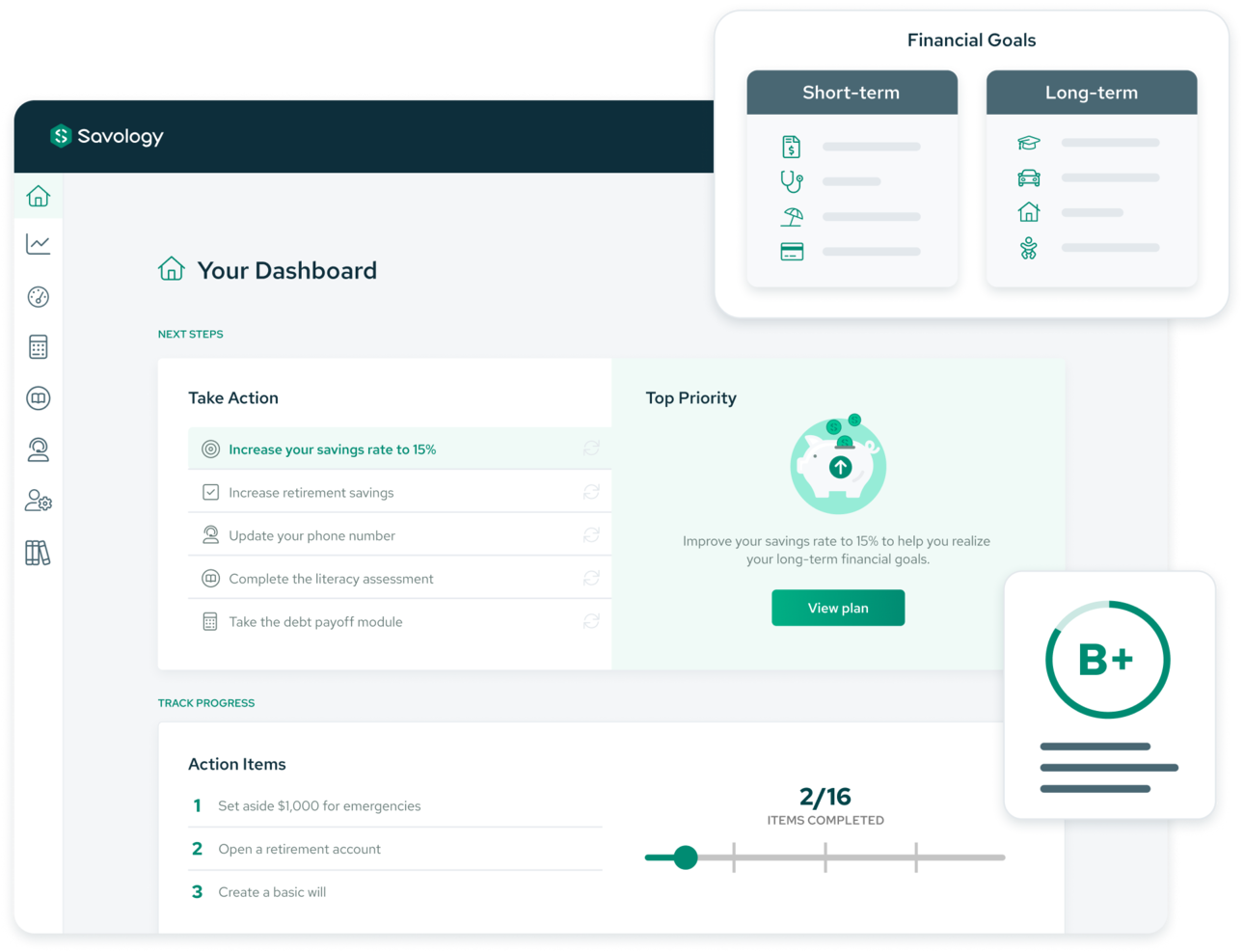 Savology screenshot - 10 Beste software voor financieel welzijn beoordeeld in 2026