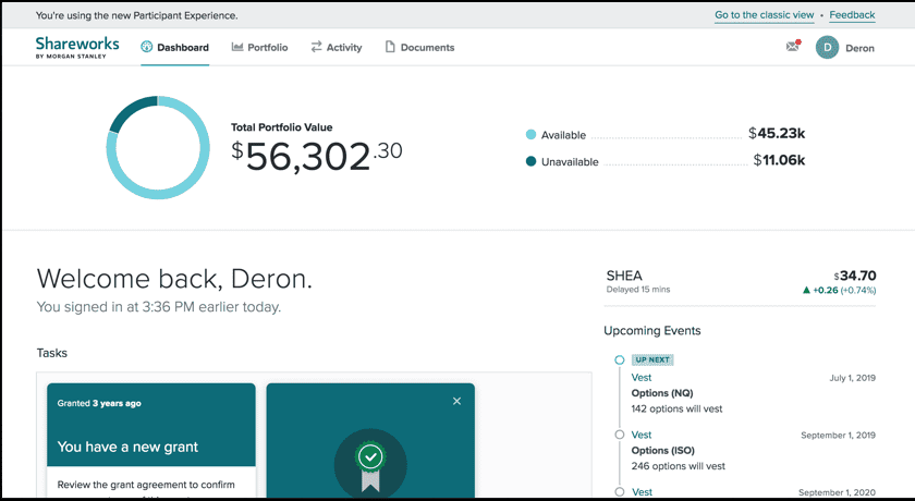 Shareworks screenshot - 10 Beste software voor financieel welzijn beoordeeld in 2026