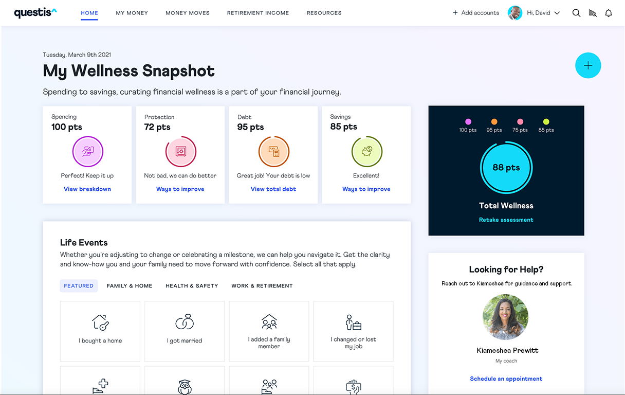 Questis screenshot - 10 Beste software voor financieel welzijn beoordeeld in 2026