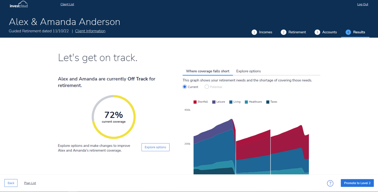InvestCloud screenshot - 10 Beste software voor financieel welzijn beoordeeld in 2026