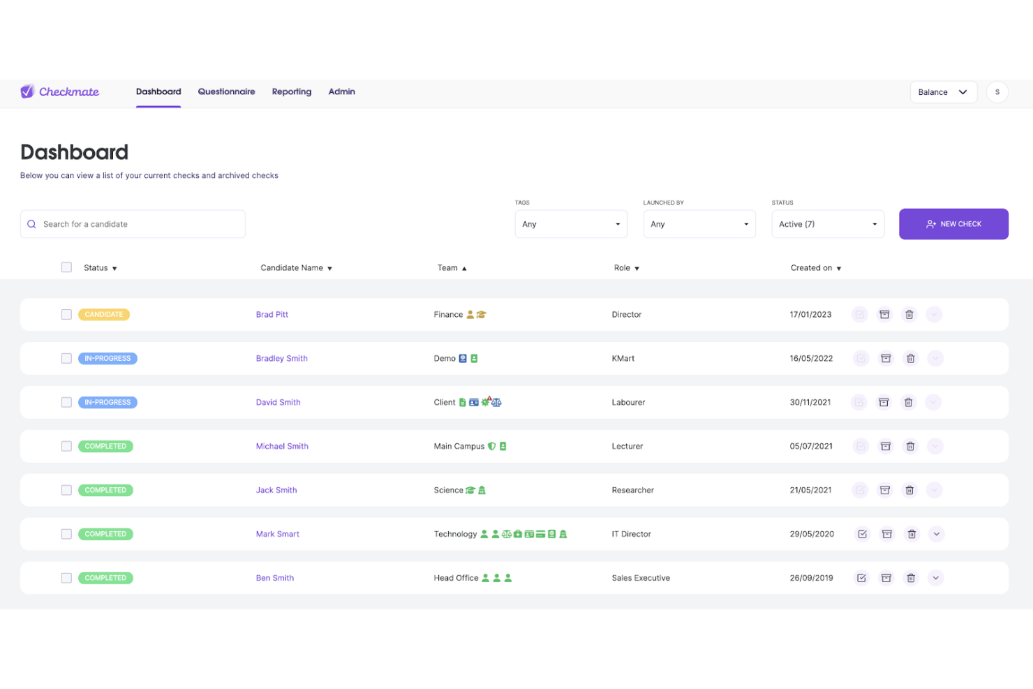 Checkmate screenshot - 10 beste software voor referentiecontroles in 2026