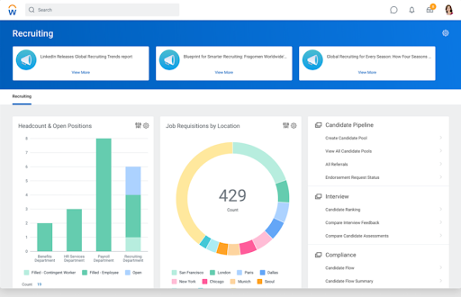 Workday screenshot - 10 beste Factorial-alternatieven beoordeeld in 2026