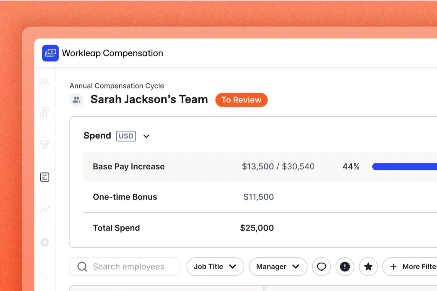 Workleap screenshot - 10 beste software voor beloningsgelijkheid van 2026: beoordeeld en vergeleken
