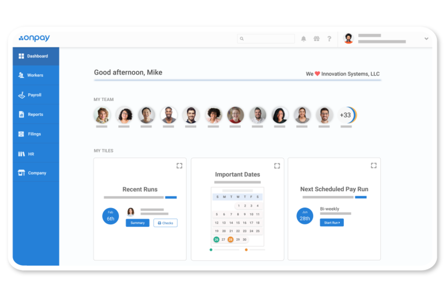 OnPay screenshot - 10 beste online salarissoftware van 2026