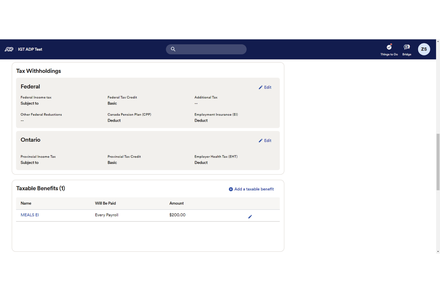ADP screenshot - 10 beste salarissoftware voor één werknemer in 2026