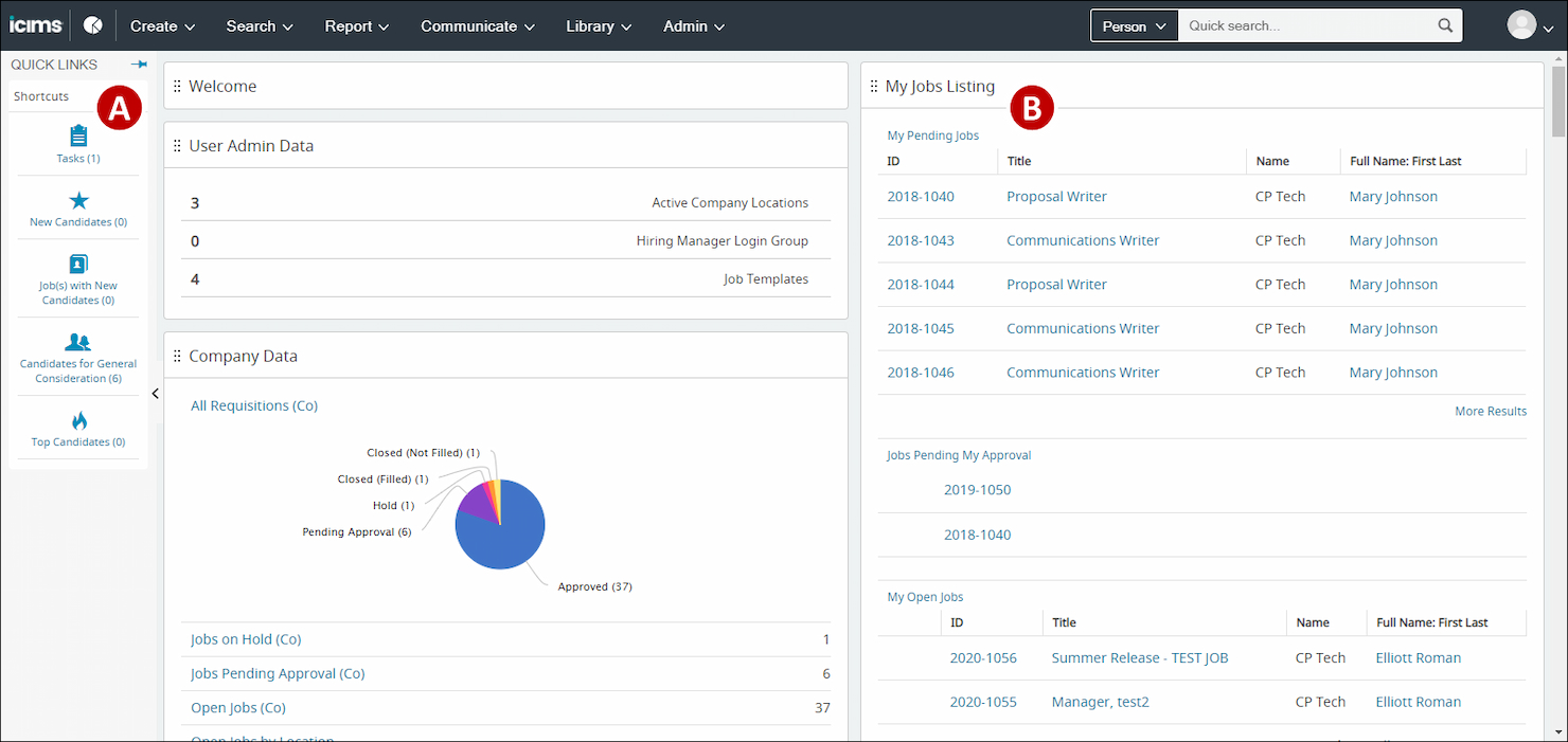 iCIMS screenshot - 10 beste concurrenten van Jobvite voor werving in 2026