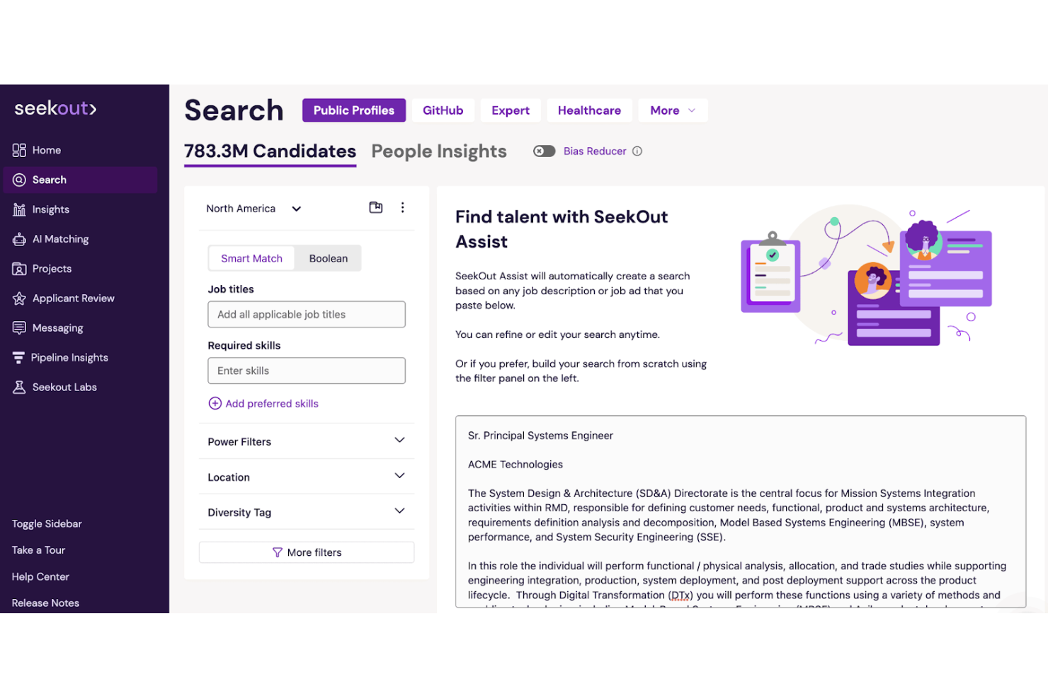 SeekOut screenshot - 10 beste alternatieven voor Workable in 2026