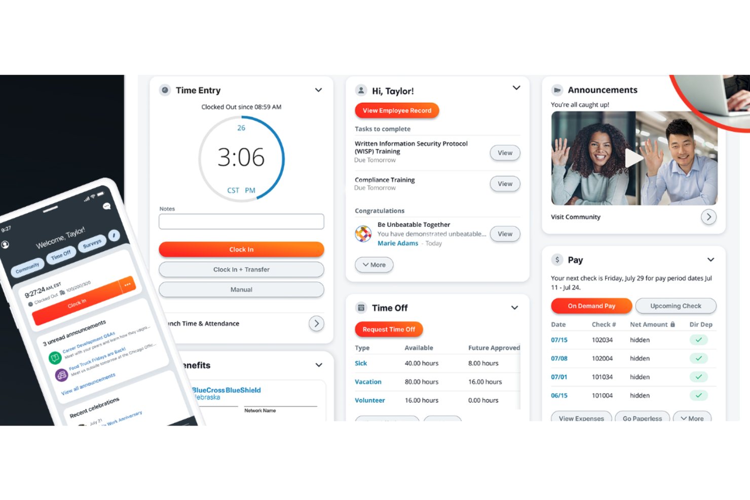 Paylocity screenshot - 10 beste loonadministratiesoftware voor productie in 2026