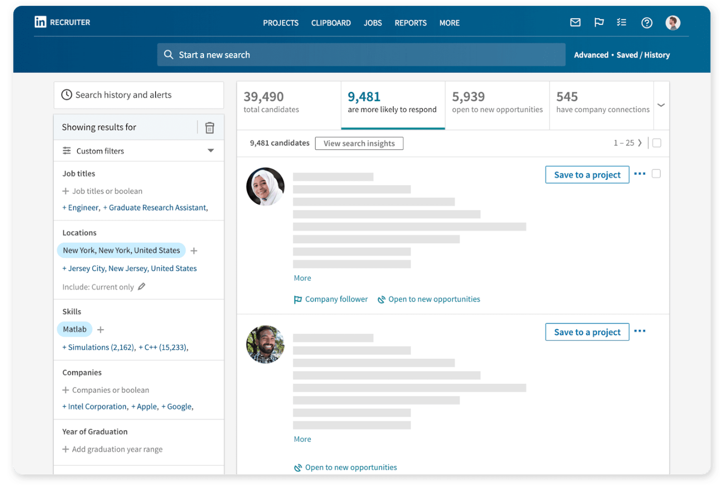 LinkedIn Talent Solutions screenshot - 10 beste alternatieven voor Workable in 2026