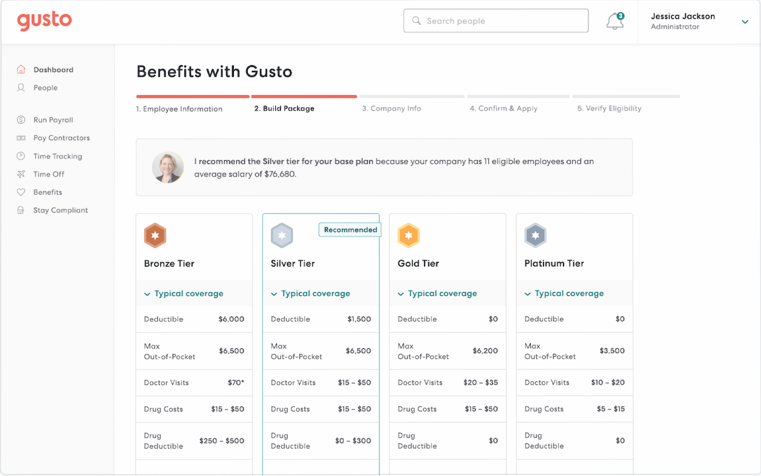 Gusto screenshot - 10 Beste loonadministratiesoftware & -diensten voor accountants 2026