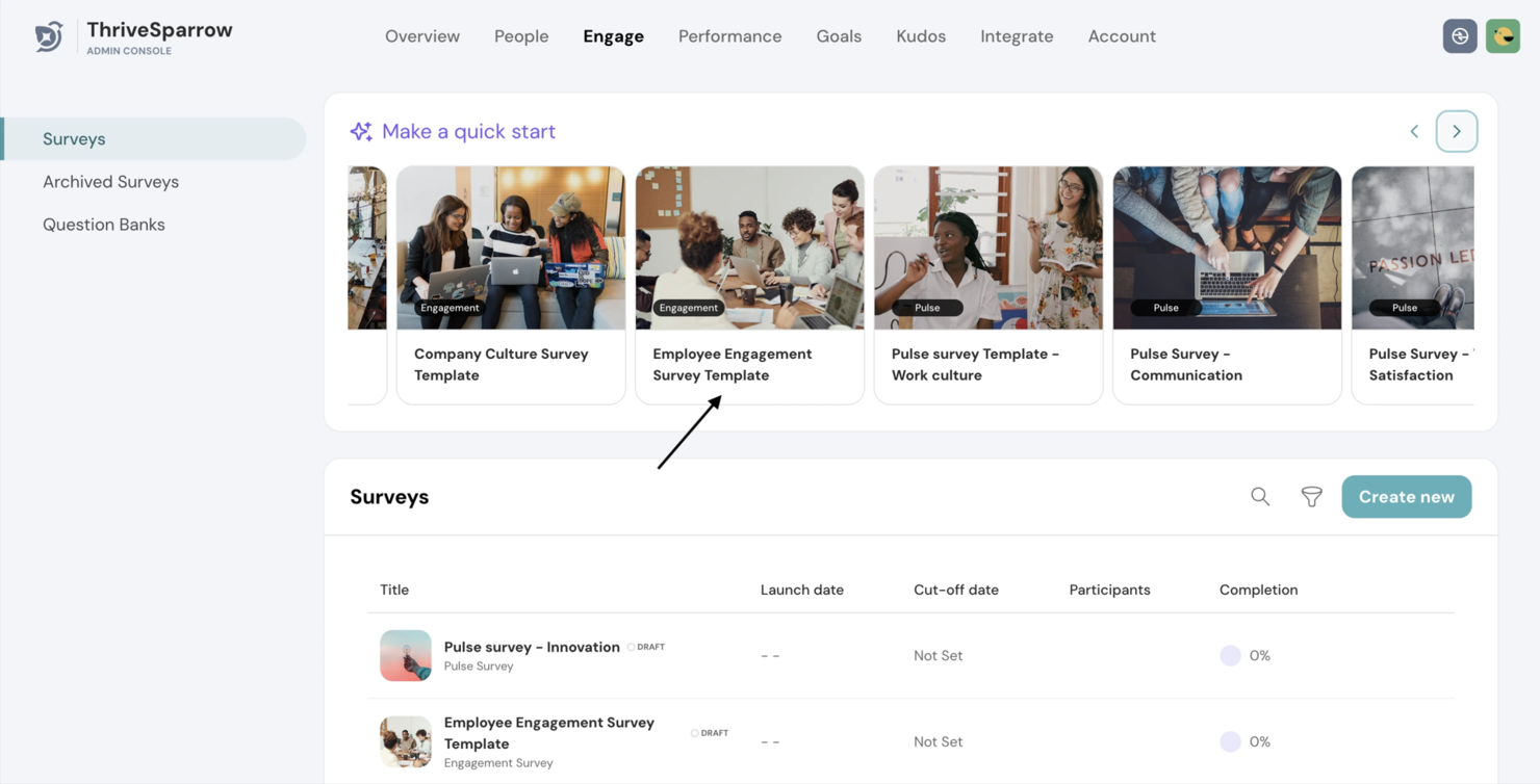 ThriveSparrow screenshot - 10 beste AI-tools voor werknemersbetrokkenheid beoordeeld in 2026