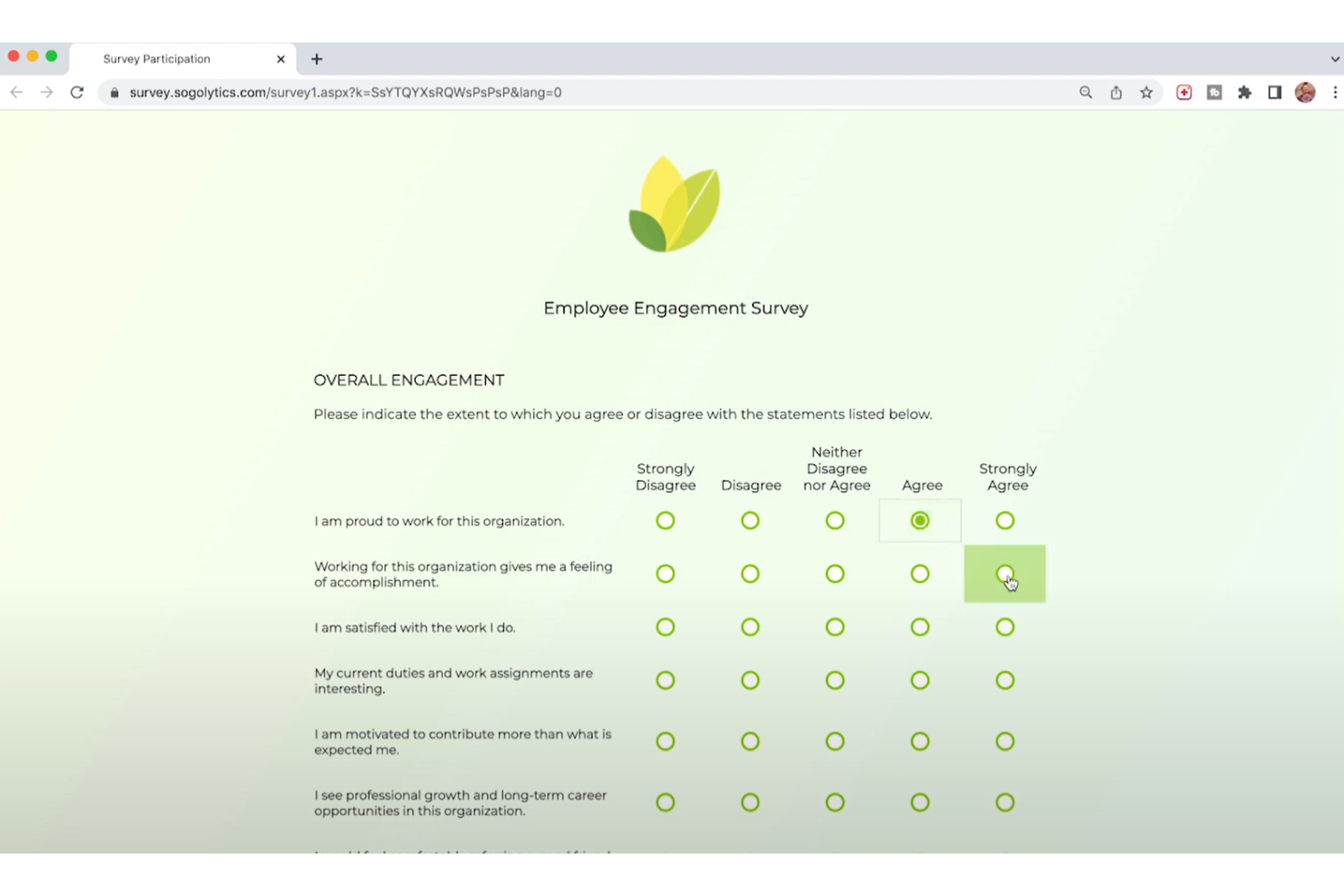 Sogolytics screenshot - 10 beste software voor werknemersfeedback van 2026
