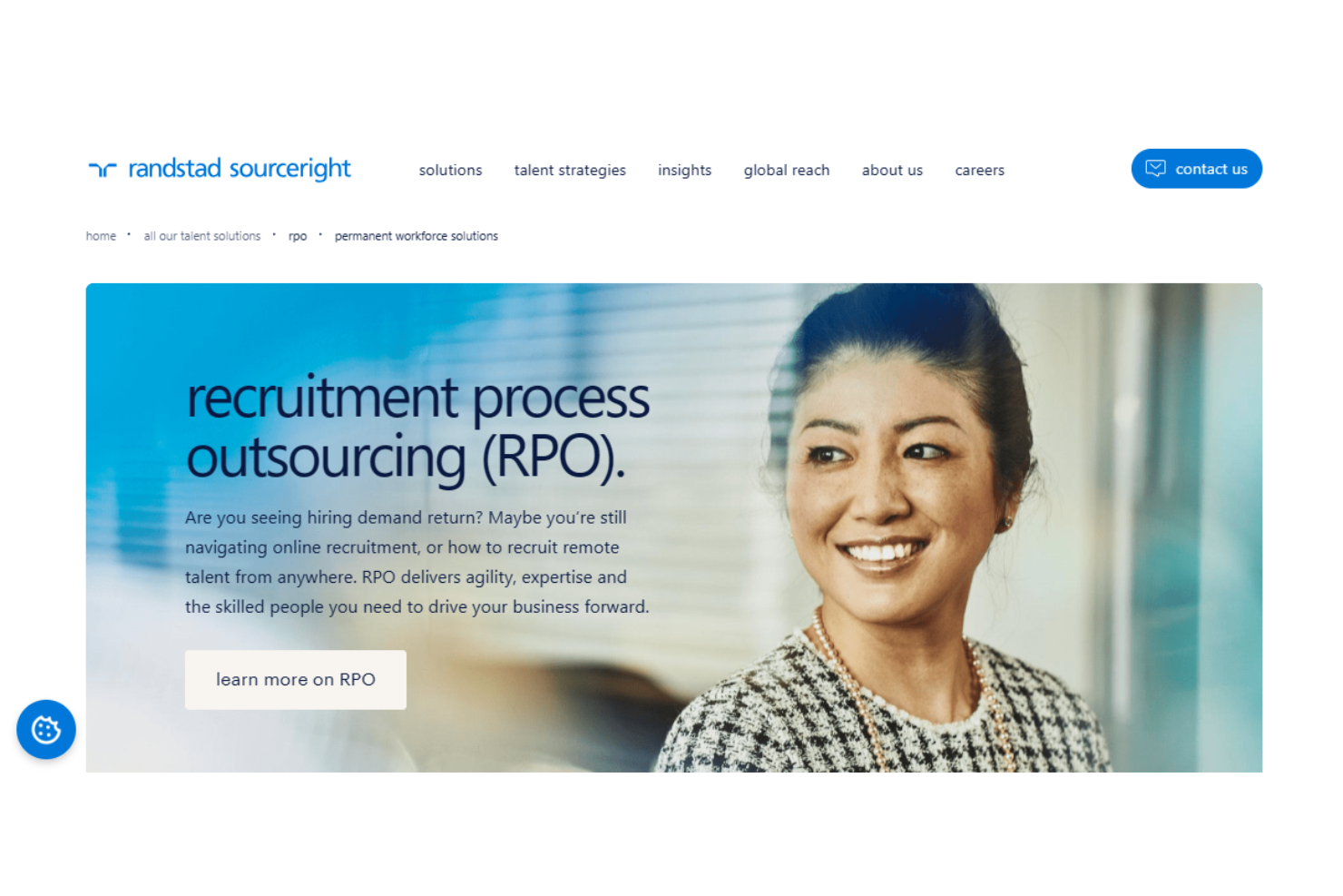 Randstad Sourceright screenshot - 10 beste bedrijven voor uitbesteding van het wervingsproces voor 2026