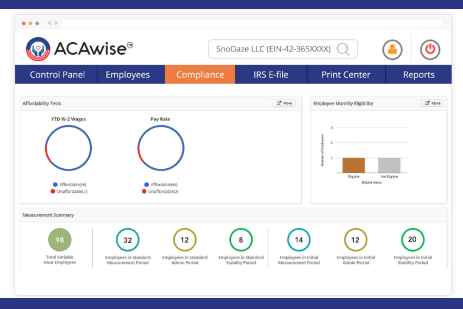 ACAwise screenshot - 10 beste software voor ACA-naleving beoordeeld in 2026