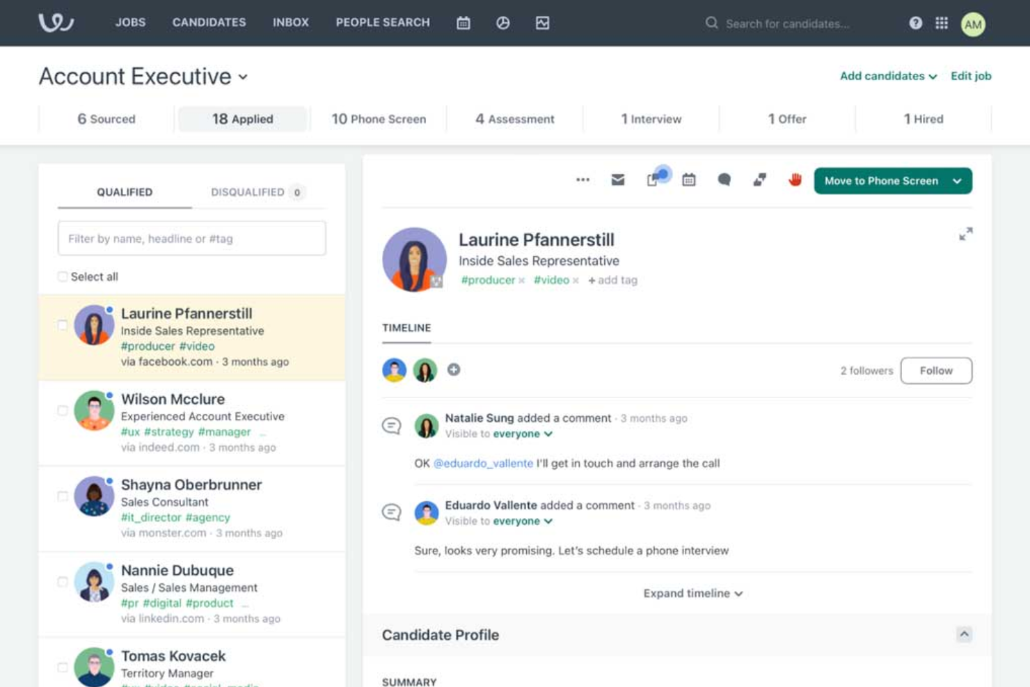 Workable screenshot - 10 AI-wervingssoftwareprogramma’s voor kandidaten zoeken in 2026