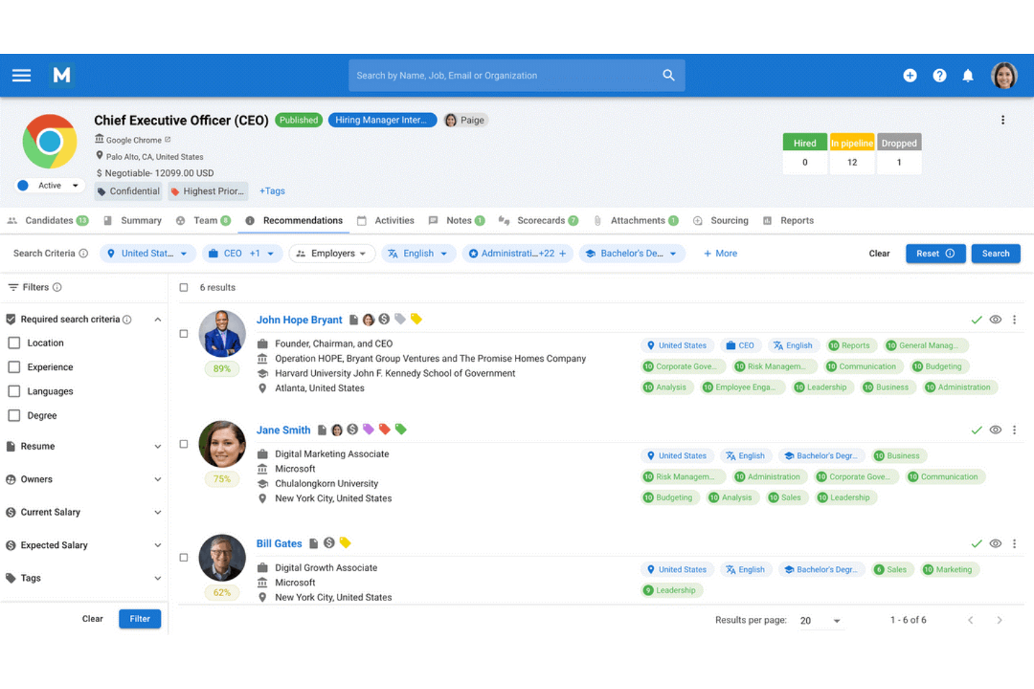 Manatal screenshot - 10 beste software voor wervingsautomatisering voor personeelswerving in 2026