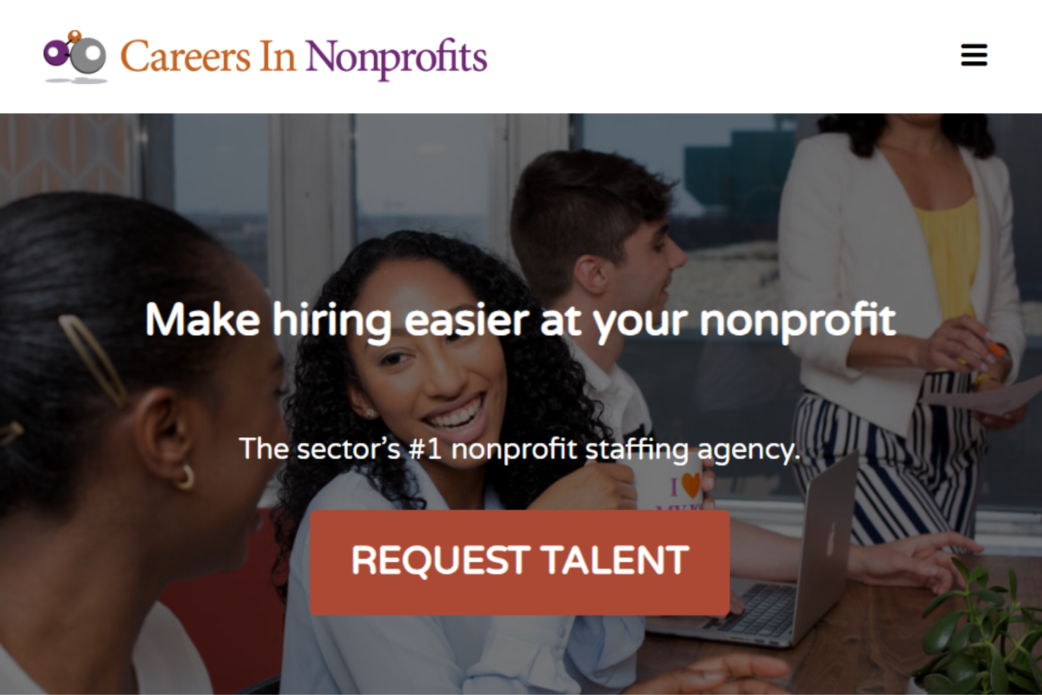 Careers In Nonprofits screenshot - 10 Beste wervingsbureaus voor non-profitorganisaties beoordeeld in 2026