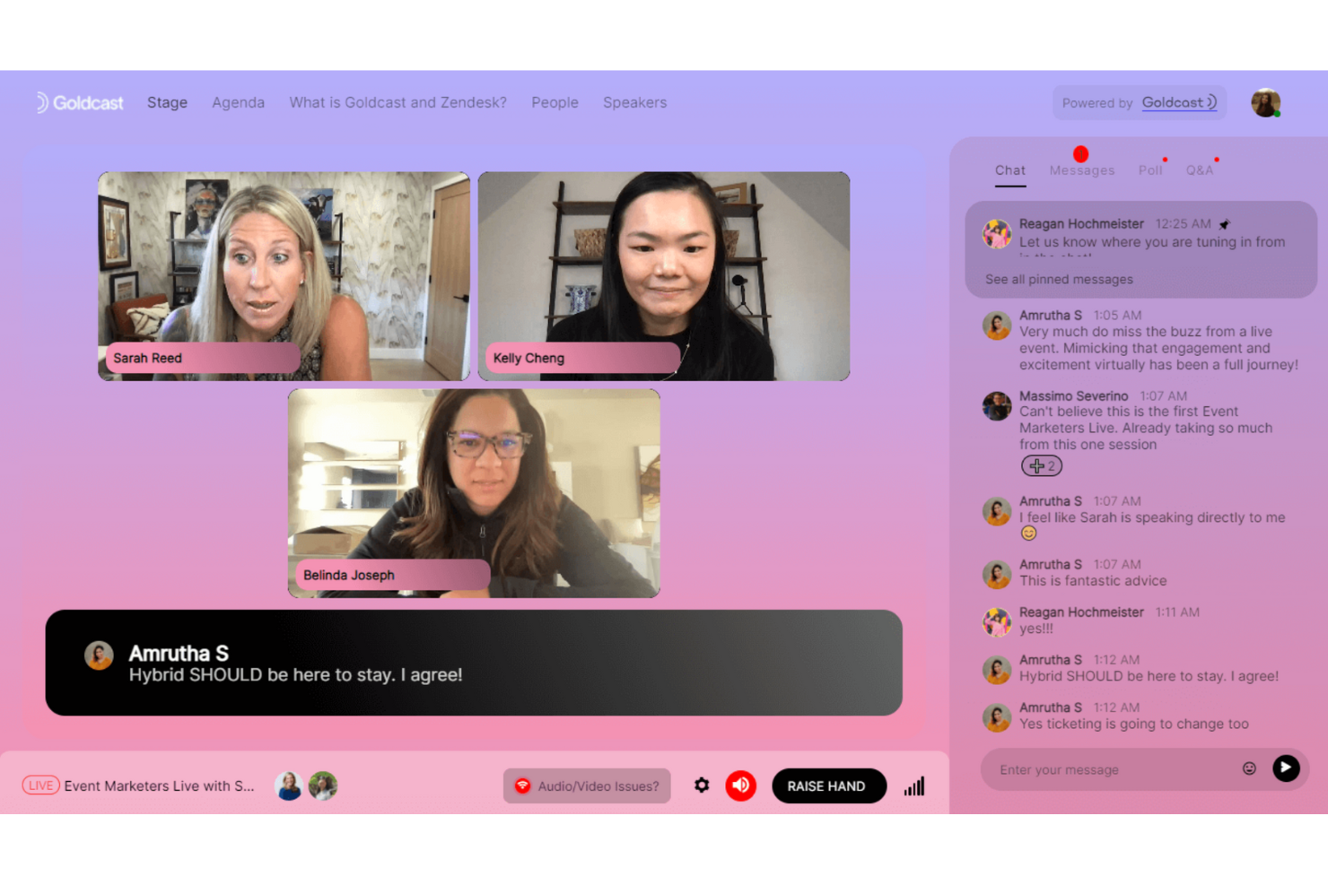 Goldcast screenshot - 10 beste platforms voor virtuele evenementen beoordeeld in 2026