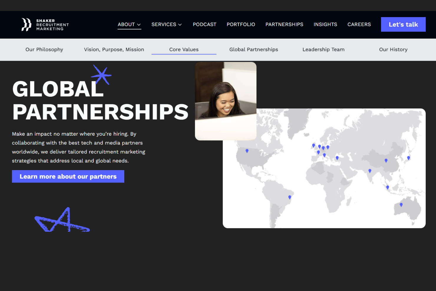 Shaker Recruitment Marketing screenshot - 10 beste wervingsmarketingbureaus beoordeeld in 2026